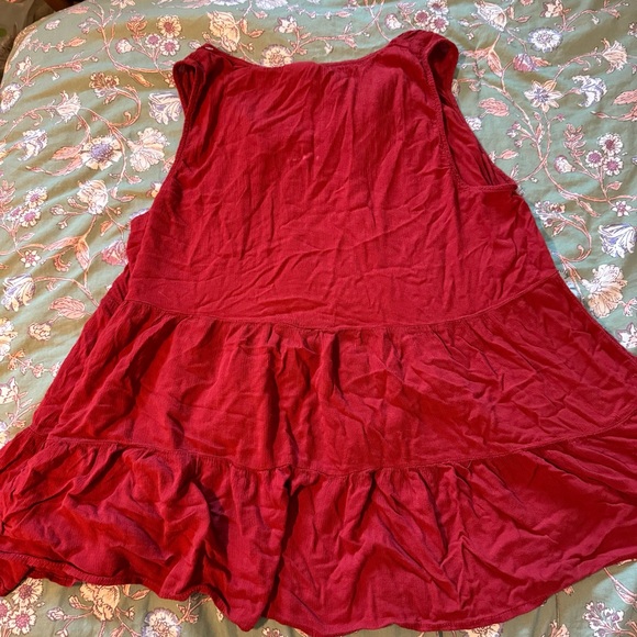 Knox Rose Burgundy Flowy Bohemian Top - Picture 2 of 9